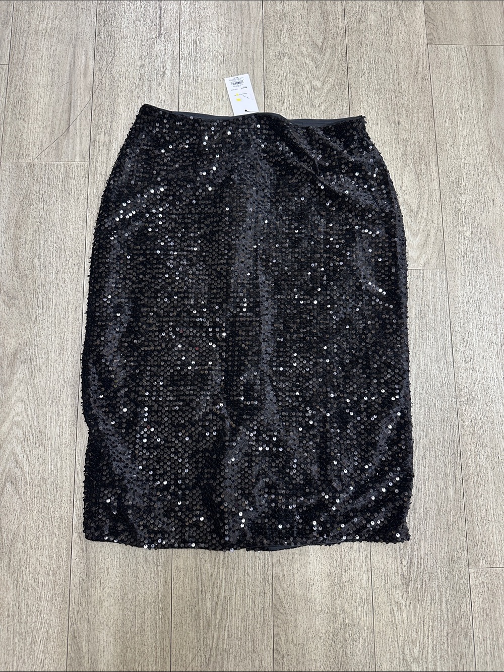 Nine West Black Sequin Pencil Skirt